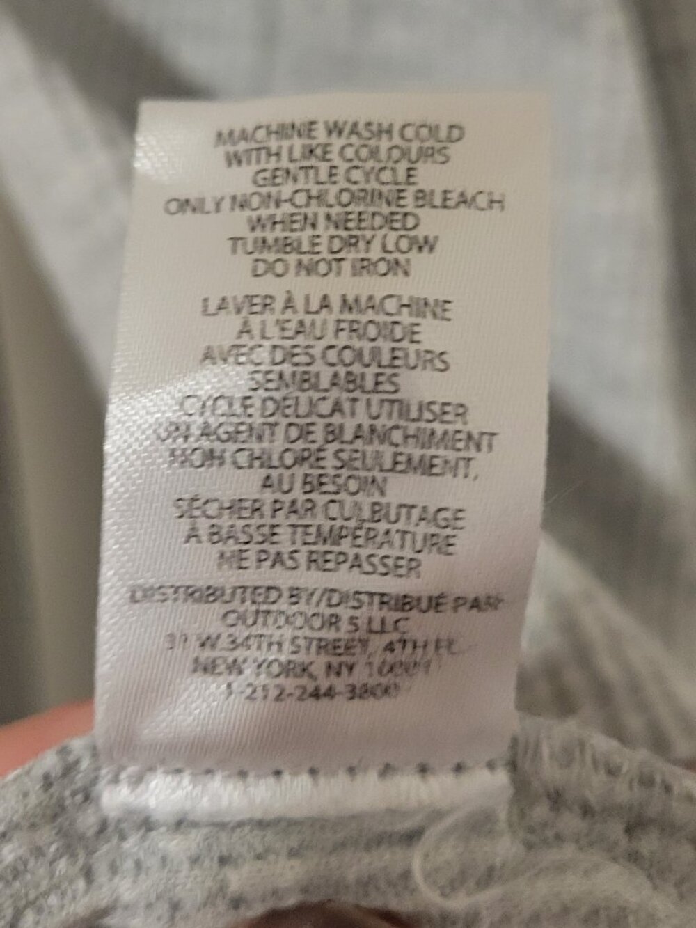 Eddie Bauer Lounge Détente Grey Ribbed Long Sleeve Top - Size Large - Picture 7 of 7